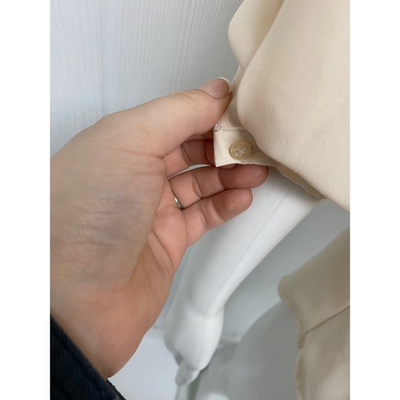 Disney Collection by LC Lauren Conrad women's blouse back buttons 3/4 sleeve - Picture 6 of 11